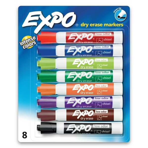 Expo Dry Erase Assorted Markers 8 Count | ISU Bookstore